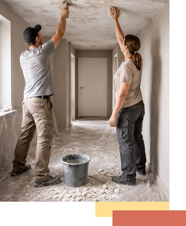 Удаление побелки с потолка в Черемхово — быстро и аккуратно