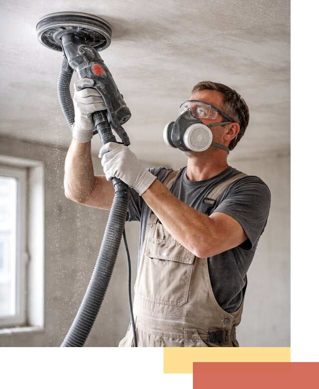 Шлифовка потолка в Черемхово — качественная подготовка под отделку