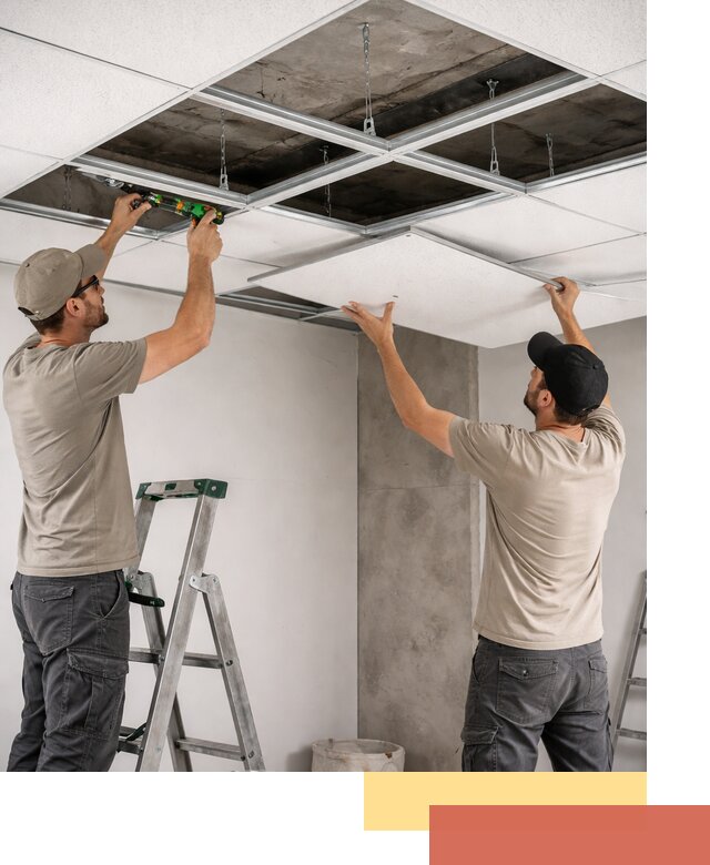 Монтаж потолка Армстронг под ключ в Черемхово