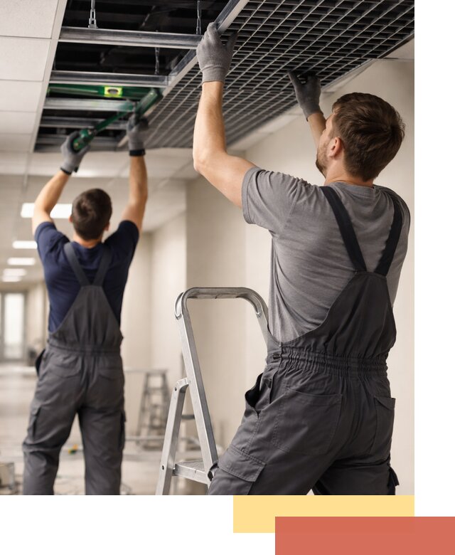 Монтаж потолка Грильято в Черемхово: установка под ключ качественно