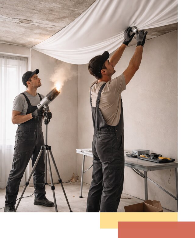 Установка натяжного потолка под ключ в Черемхово