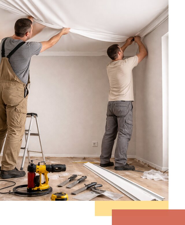 Монтаж ПВХ натяжного потолка в Черемхово качественно и быстро