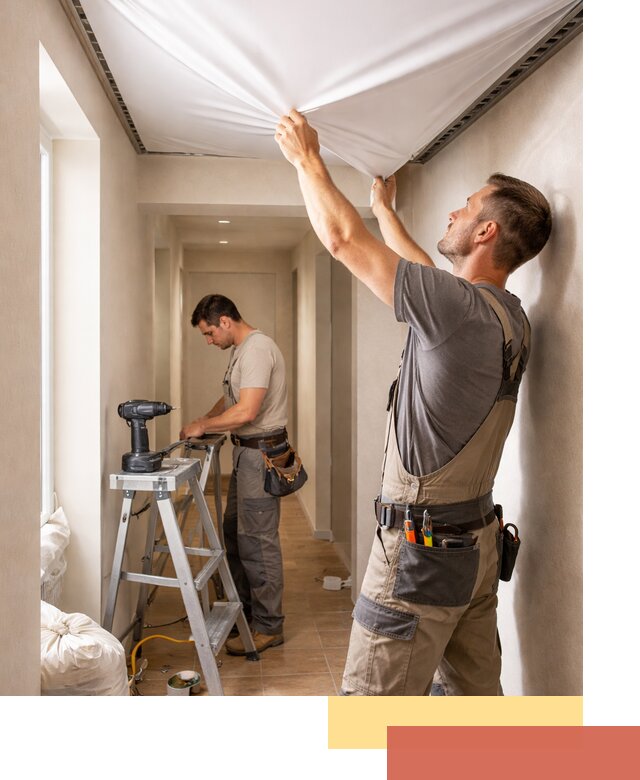 Монтаж натяжного потолка в прихожей в Черемхово