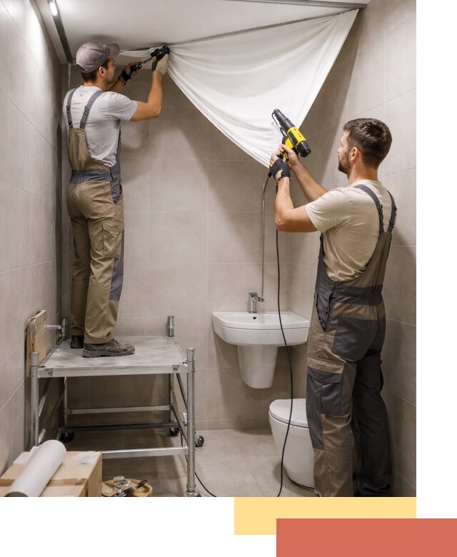 Монтаж натяжного потолка в санузле в Черемхово