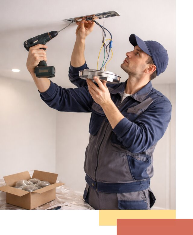 Установка люстры в натяжной потолок в Черемхово