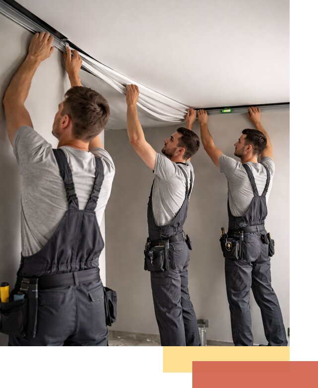 Теневые натяжные потолки в Черемхово: монтаж и отделка быстро и качественно