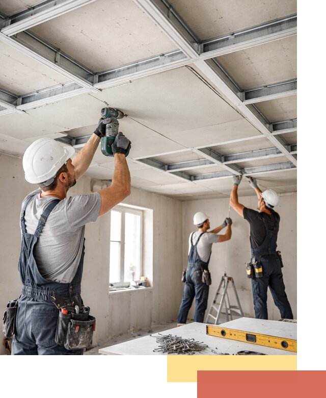 Кессонный потолок из гипсокартона под ключ в Черемхово