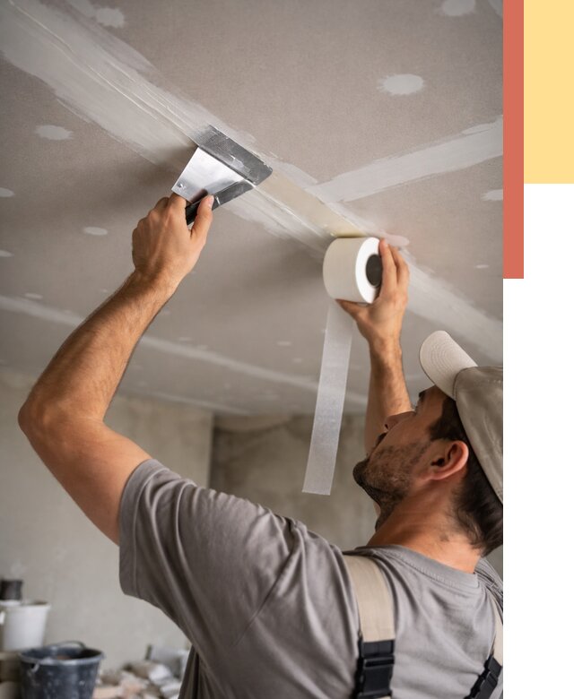 Обработка швов потолка ГКЛ в Черемхово от 7820 руб. под ключ | ОТДЕЛОЧНИК-Чрм