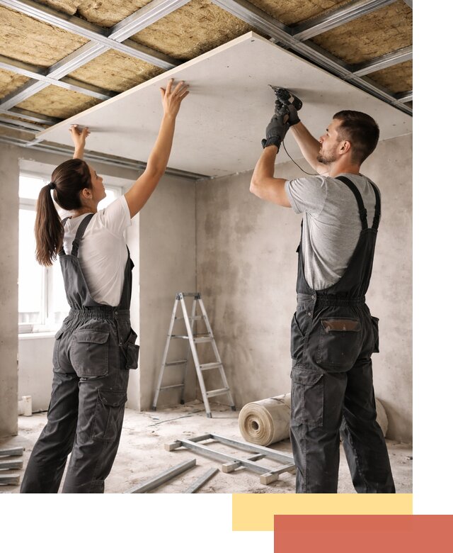 Звукоизоляция потолка из ГКЛ в Черемхово профессионально и надежно