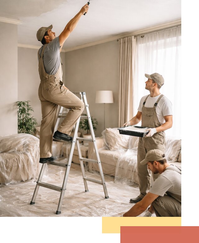 Покраска потолков акриловой краской в Черемхово качественно и быстро