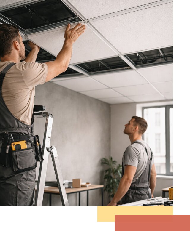 Монтаж потолочной плитки в Черемхово качественно и в срок