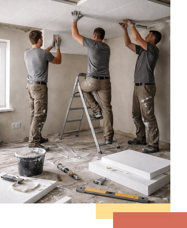 Утепление потолка пенопластом в Черемхово быстро и качественно