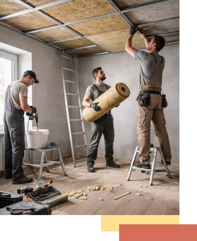 Шумоизоляция потолка в Черемхово: профессиональный монтаж и отделка