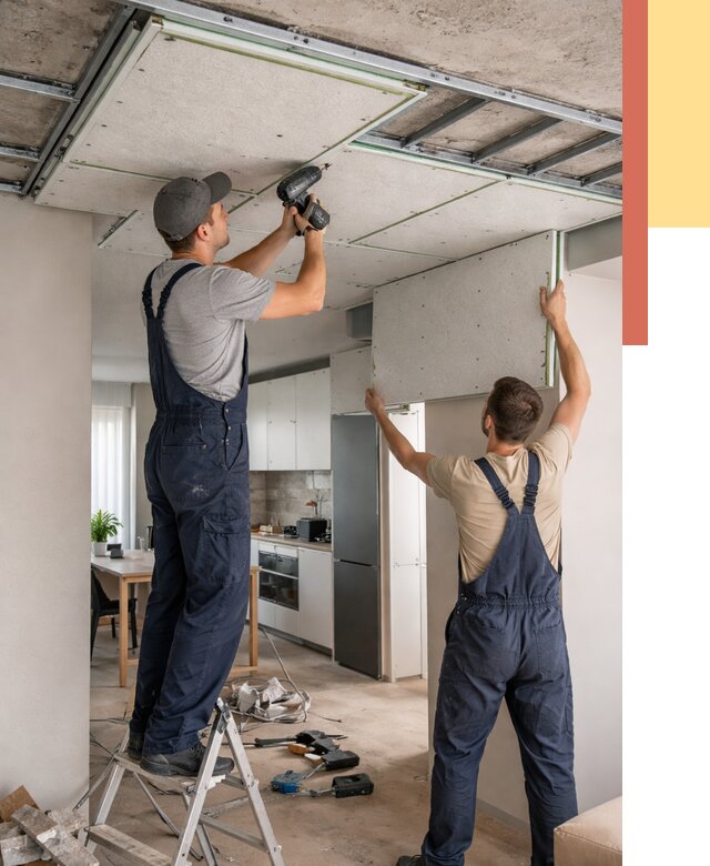 Шумоизоляция потолка панелями зипс в Черемхово от 1929 руб. под ключ | ОТДЕЛОЧНИК-Чрм