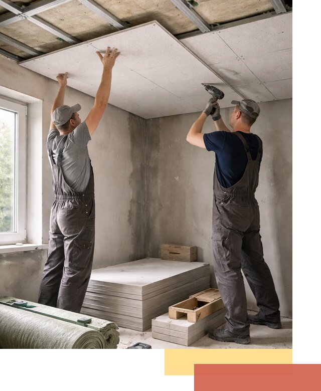 Шумоизоляция потолка панелями ЗИПС в Черемхово